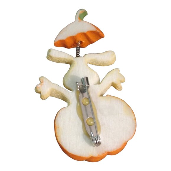⭐ Vintage Puppy in Pumpkin Brooch - Picture 2 of 4